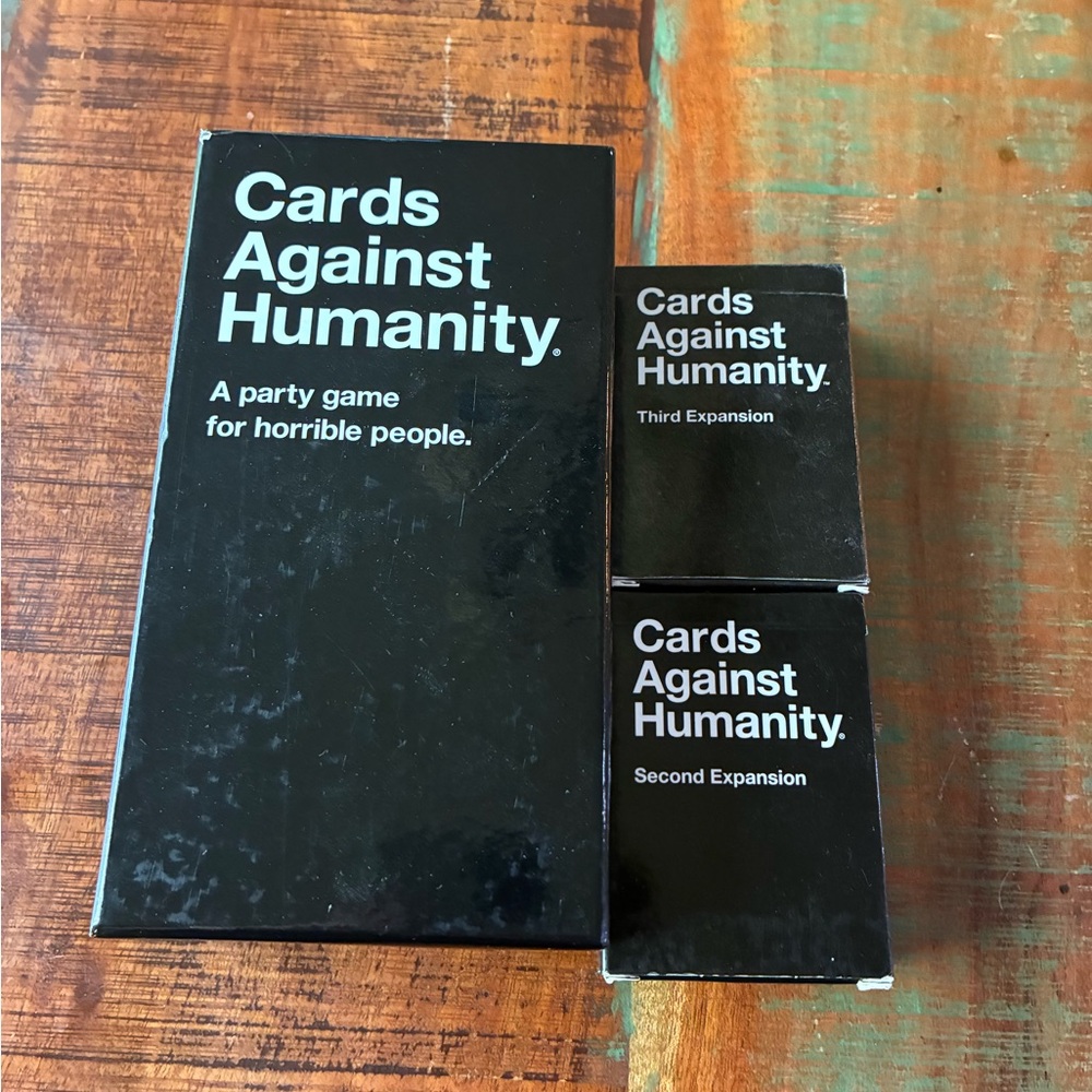 Cards Against Humanity Starter set  2nd and Third Expansion Bundle